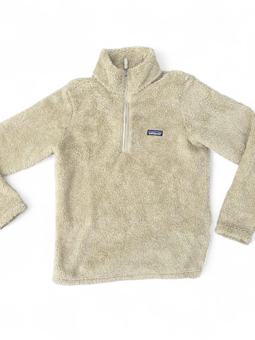 Patagonia Los Gatos Fleece Pullover Women's Large 1/4 Zip Shroom Taupe